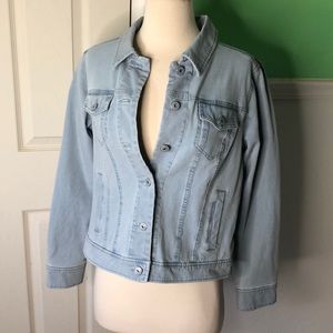 Light Denim Jean Jacket-Isaac MizrahiLIVE!-Size 8